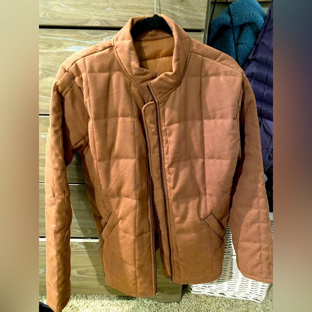 Light brown quilted jacket